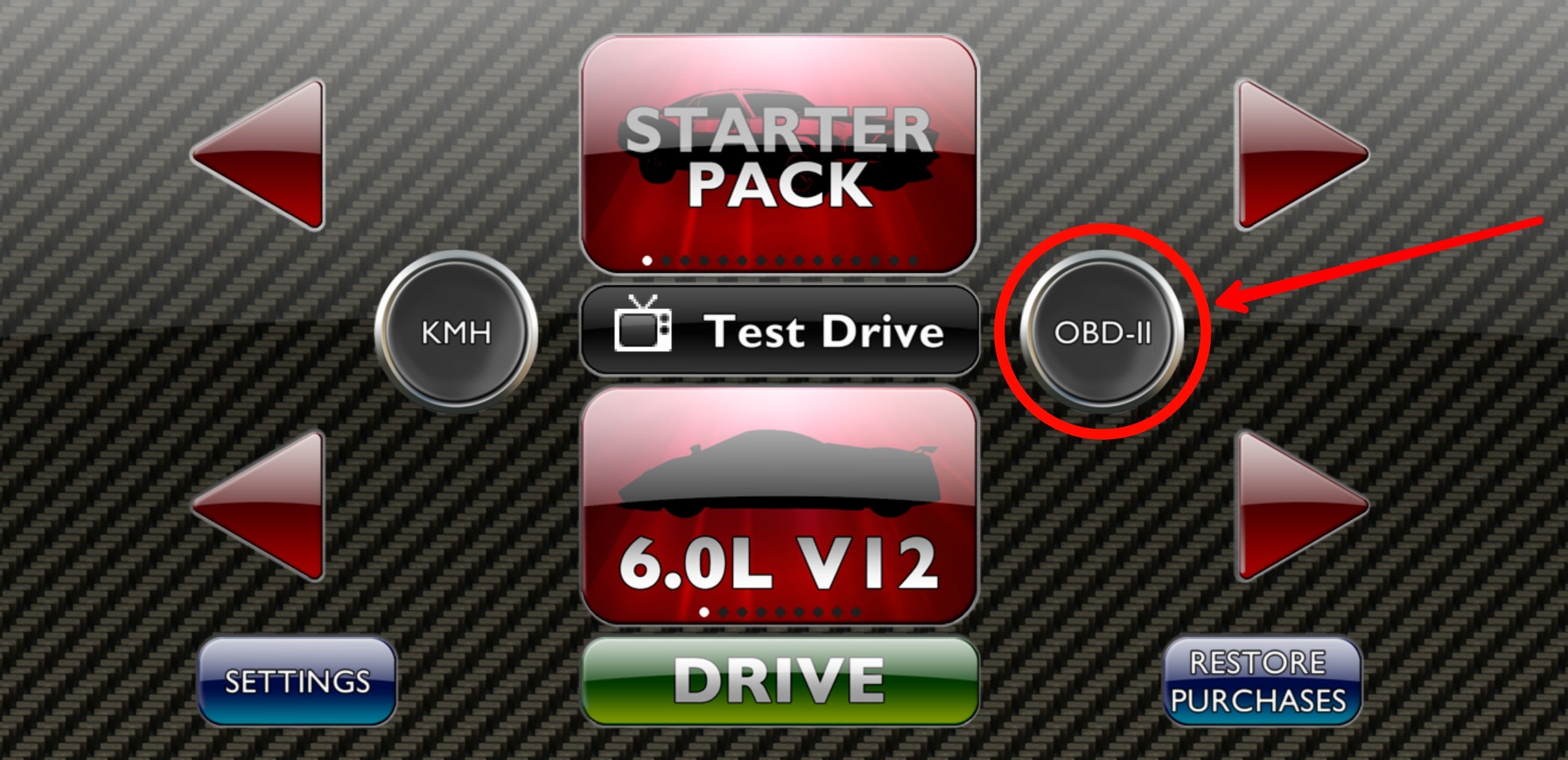 RevHeadz app home screen